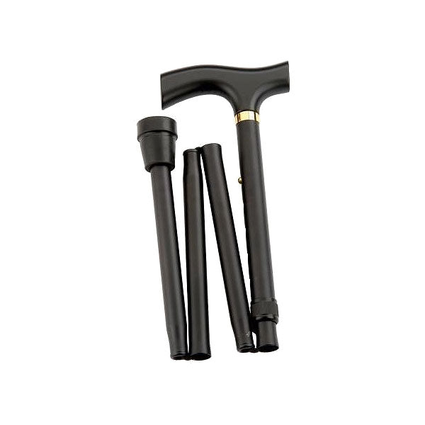 Faltstock mit Fritzgriff Schwarz